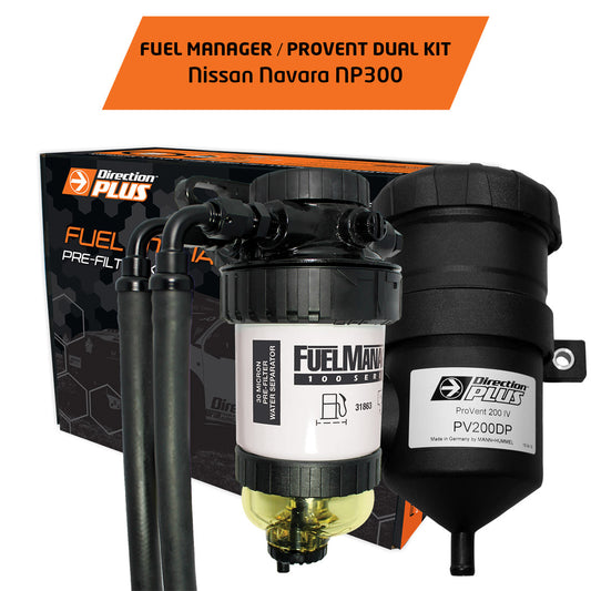 FUEL MANAGER PRE-FILTER + PROVENT DUAL KIT NAVARA NP300 (FMPV630DPK)